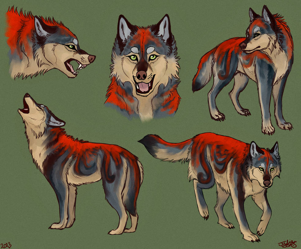 Wolf Character Design by muhreee on DeviantArt