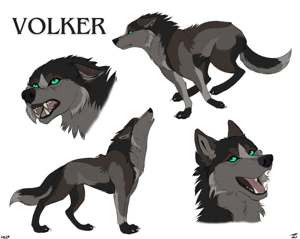 Wolf Chapter Header Wolf Ref Sheet Commission by muhreee on DeviantArt