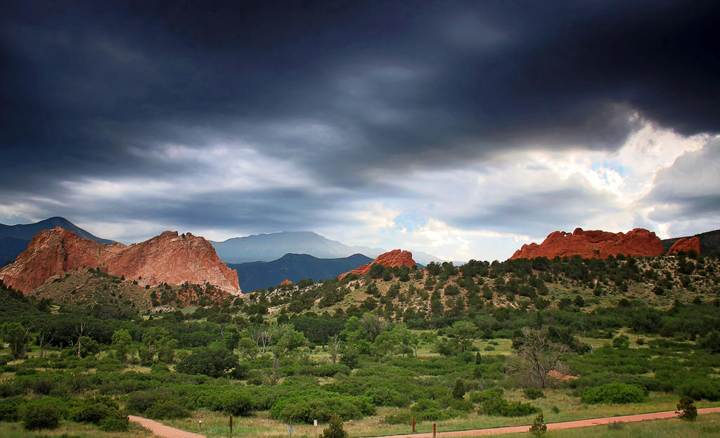 Storm Rolling In Over Garden Of The Gods