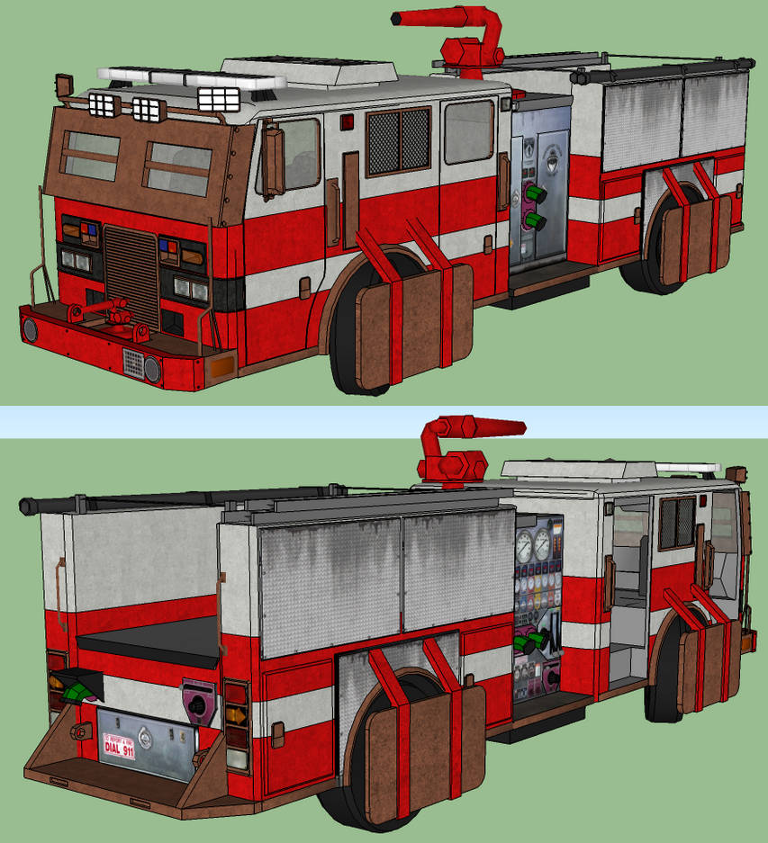 Zombie Apocalypse - Fireman Sam - W.I.P. I by RustyHauser on DeviantArt