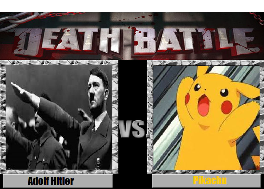 Death Battle-Adolf Hitler vs Pikachu by thewhitebolt on DeviantArt