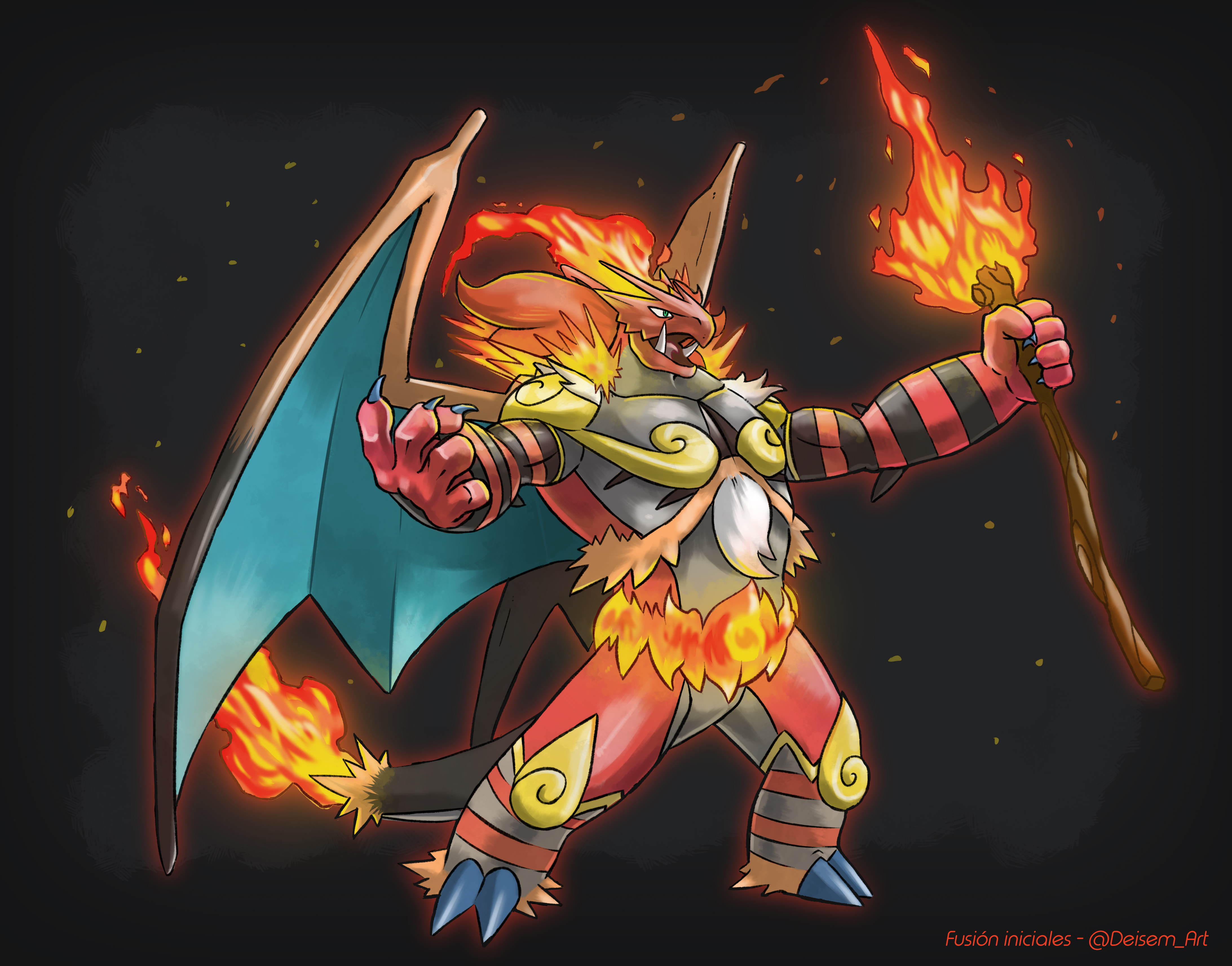 Marin Arts - FLAMEAR ??? - Flamear, Pokémon Incendiário