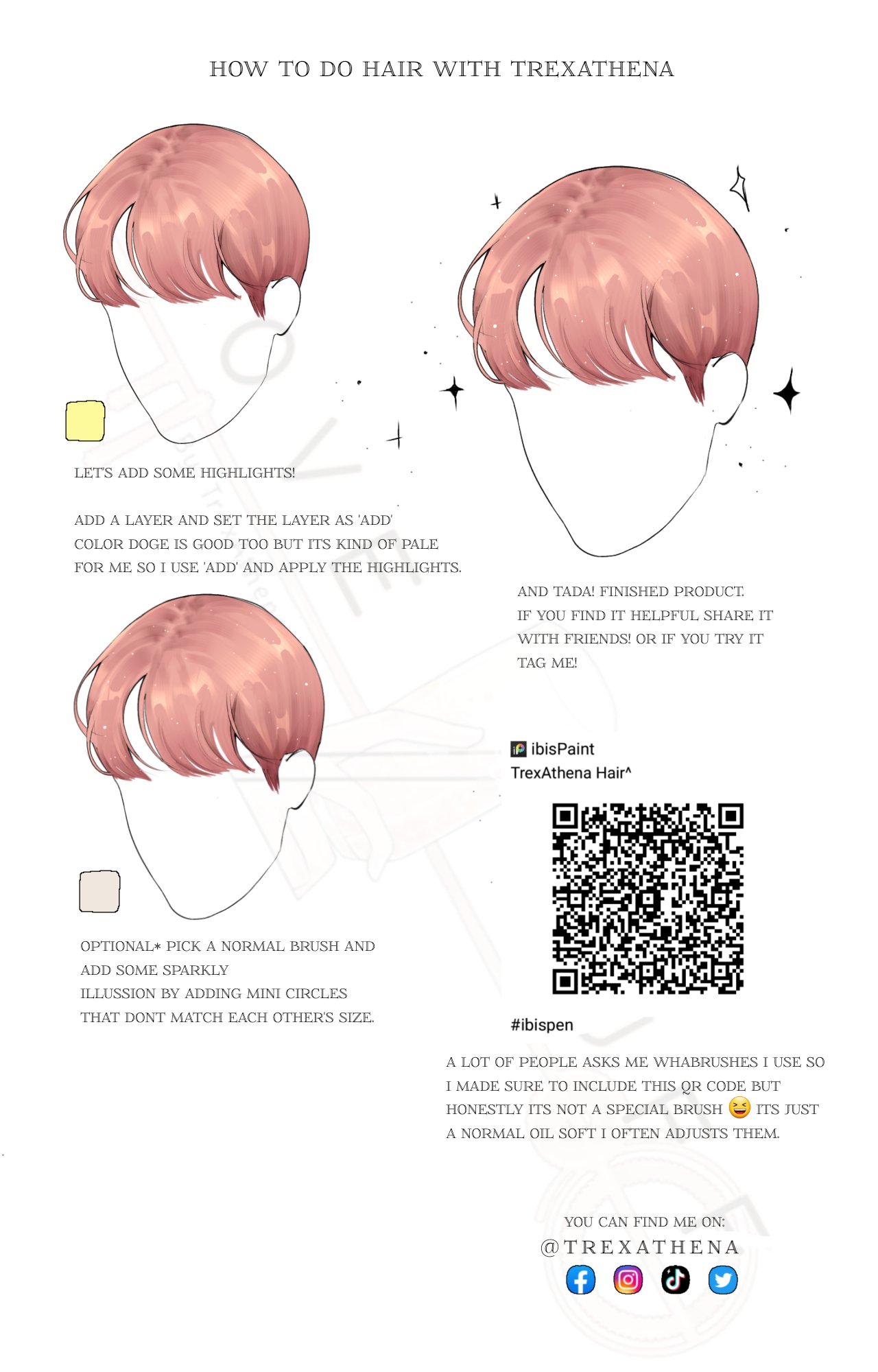 How to draw hair. by TrexAthena on DeviantArt How to draw hair. by TrexAthena on DeviantArt
