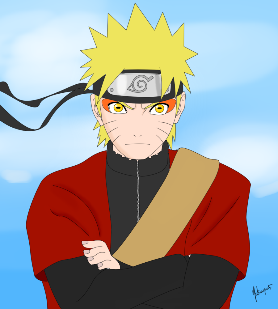 Naruto Uzumaki - Modo Sennin 1 by LYEANTUR on DeviantArt