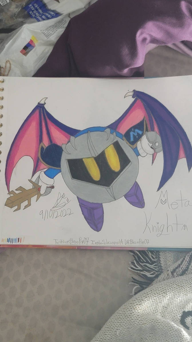 Meta Knight Fanart by BlazePop07 on DeviantArt