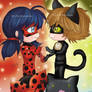 ladybug y cat noir :)