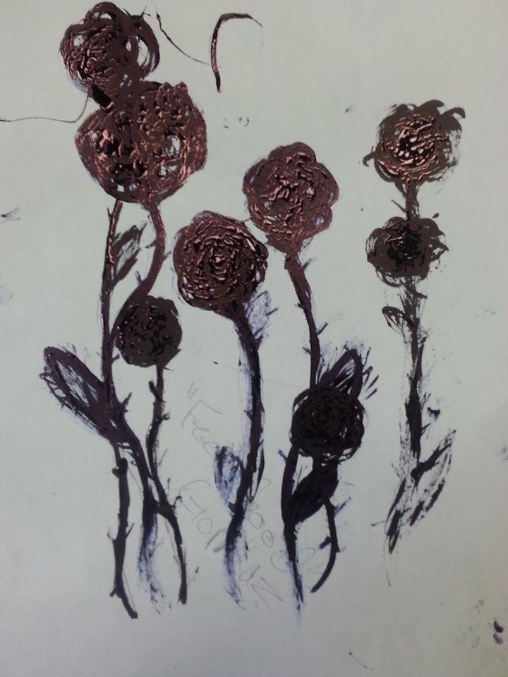 Ink Roses by binjiarts on DeviantArt