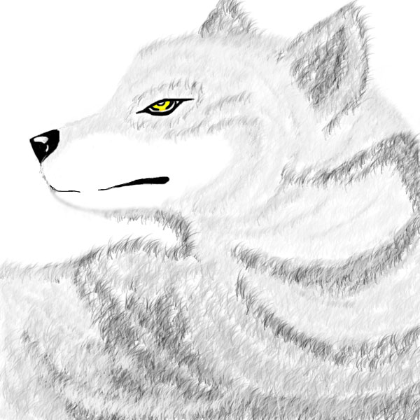 first ever PS drawing - Wolf