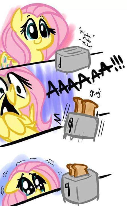 Fluttershy, la pony cobarde.