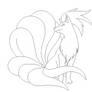 Ninetails Lineart