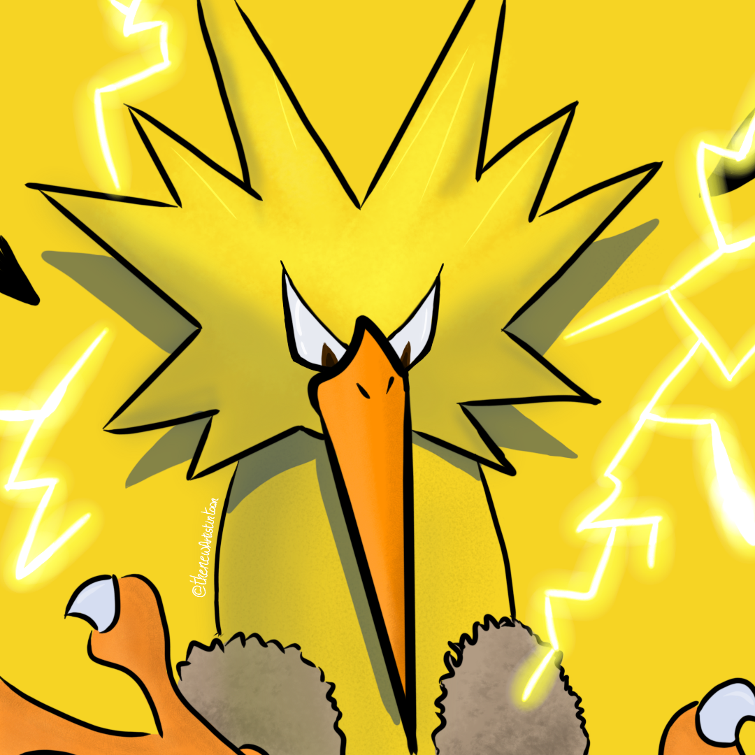 Shiny Zapdos by EsstheMystic on DeviantArt