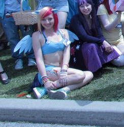 Rainbow dash cosplay anime north 2012