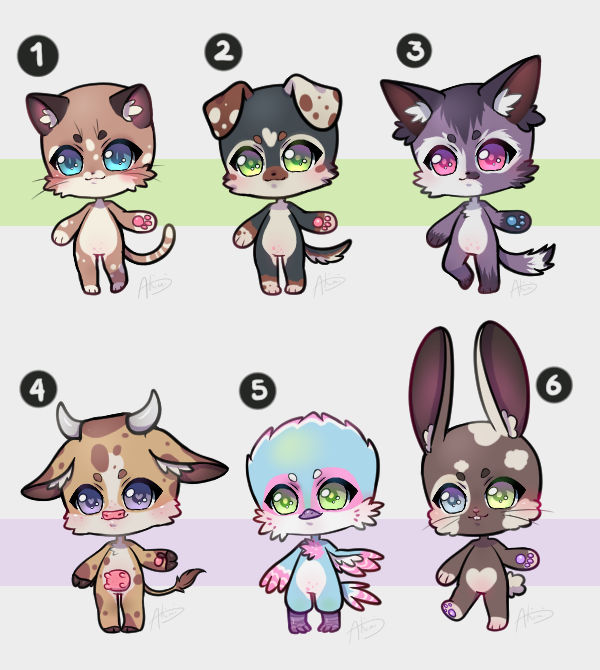 SALE - Chibi Furry Adopts - OPEN by A-k-i-m-i on DeviantArt
