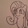 Fluttershy with a new... facial expression?