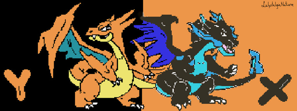 Charizard Mega Evolutions by LulystalgiaNature on DeviantArt