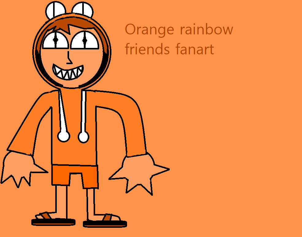 Rainbow Friends - Orange by artyestman on DeviantArt