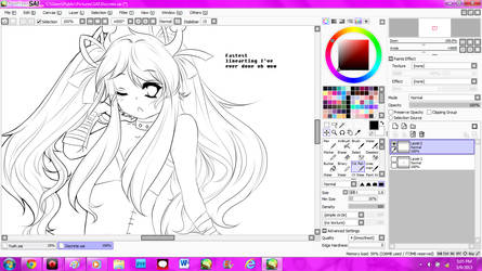 Livestreaming! Lineart. Online