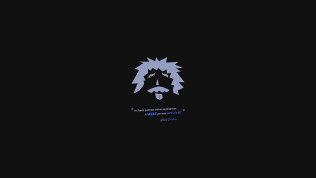 Einstein Quote Wallpaper Dark