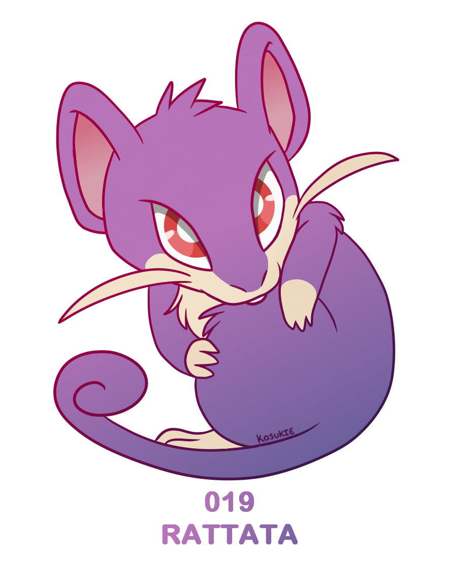 019 - Rattata by Kosukie on DeviantArt