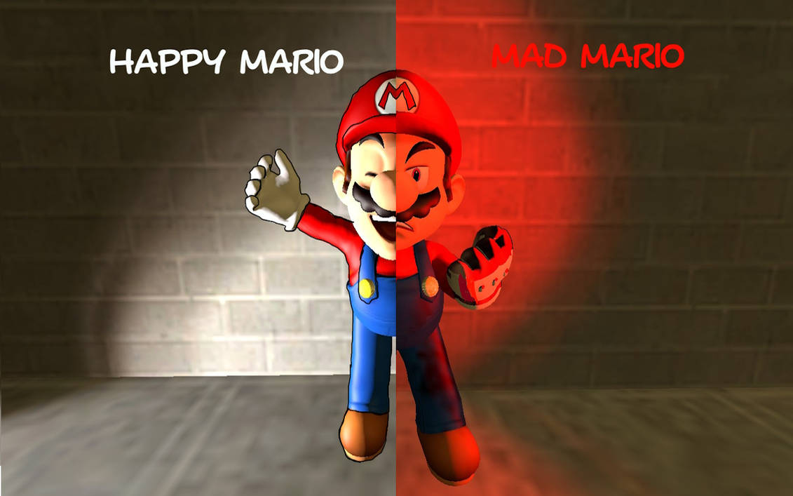 (REQUESTED) happy mario and mad mario by kalebefreddys on DeviantArt