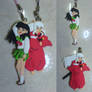 Inuyasha and Kagome Clay Figure