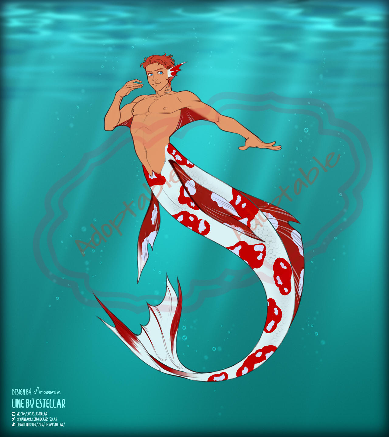 Mermen Batman Deviantart Merman Adopt 5 -- CLOSED by Aroomie on DeviantArt