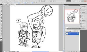 Sketch : Kuroko and Hanamichi