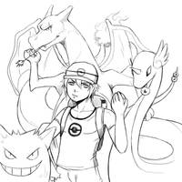 Sketch : Angy pokemon trainer