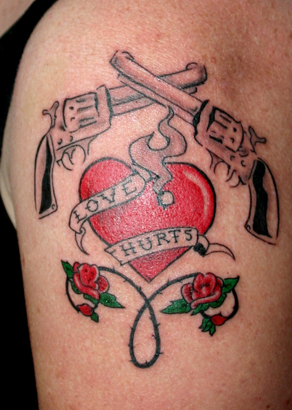Love Hurts Tattoo by wackycracka on DeviantArt Love Hurts Tattoo by wackycracka on DeviantArt