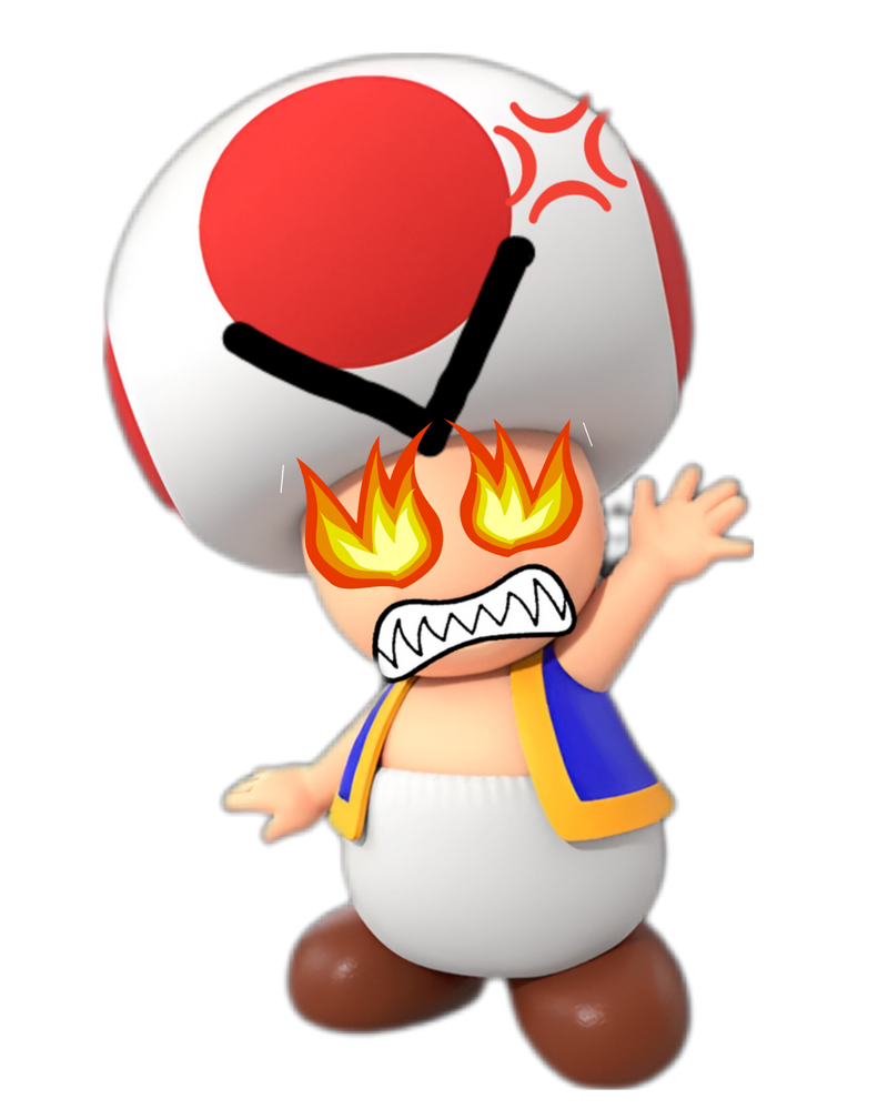 Very Enraged Toad by TheModeMaker on DeviantArt
