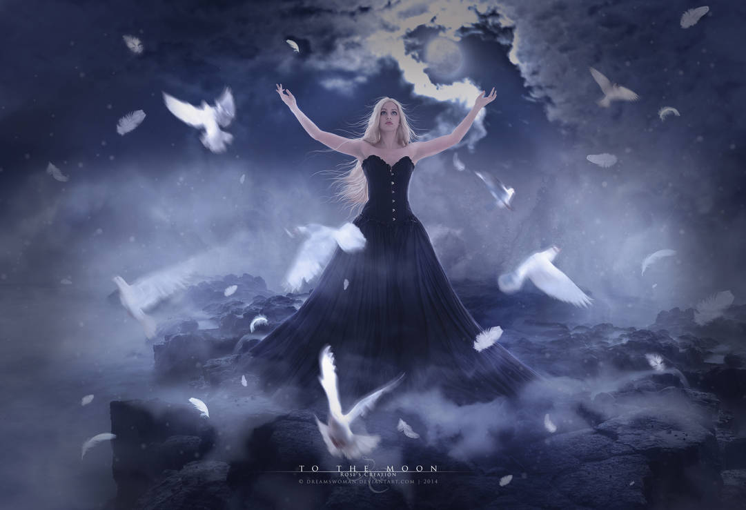 To the moon by dreamswoman To the moon by dreamswoman