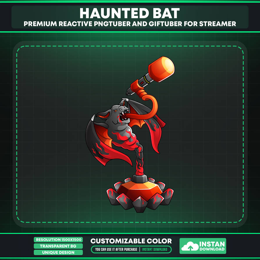 Bat Microphone Vtuber Asset Microphone | Evil Bat Microphone by Megaxstreamgfx on ...