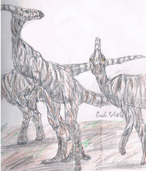 Zebra-saurolophus by Lord-Triceratops