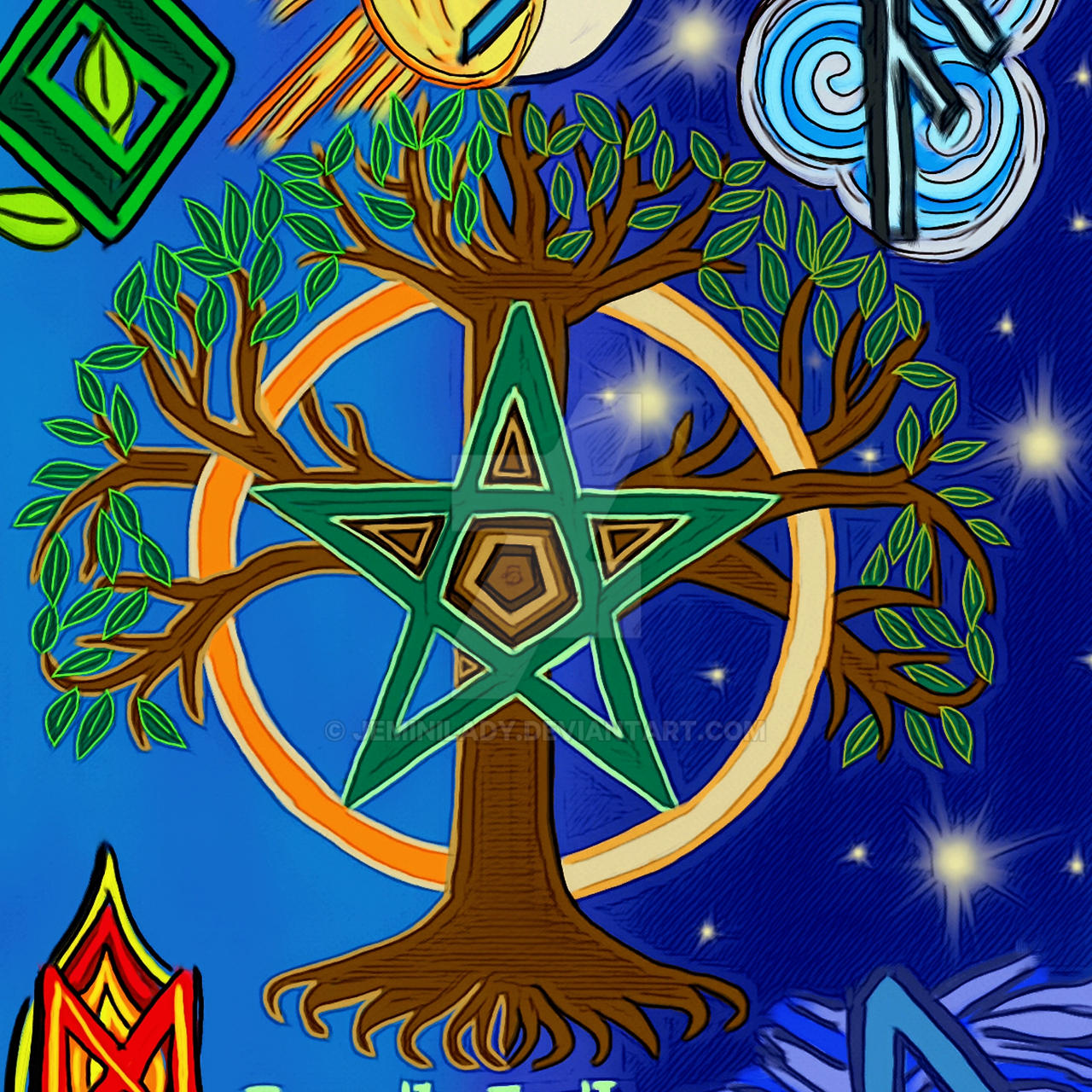 Runic Tree of Life by jeminilady on DeviantArt
