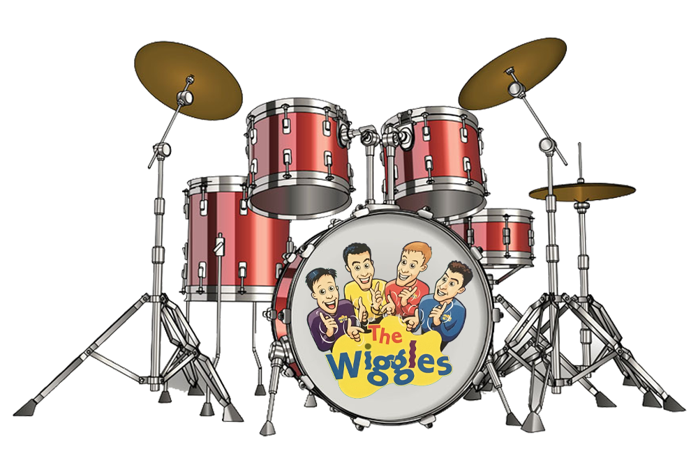 The wiggles hot sale drum kit