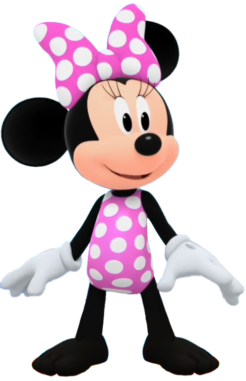 Minnie mouse in a bikini shop