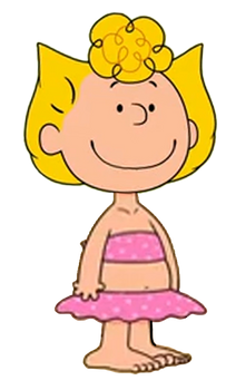 Sally Brown in Pink Bathing Suit 1