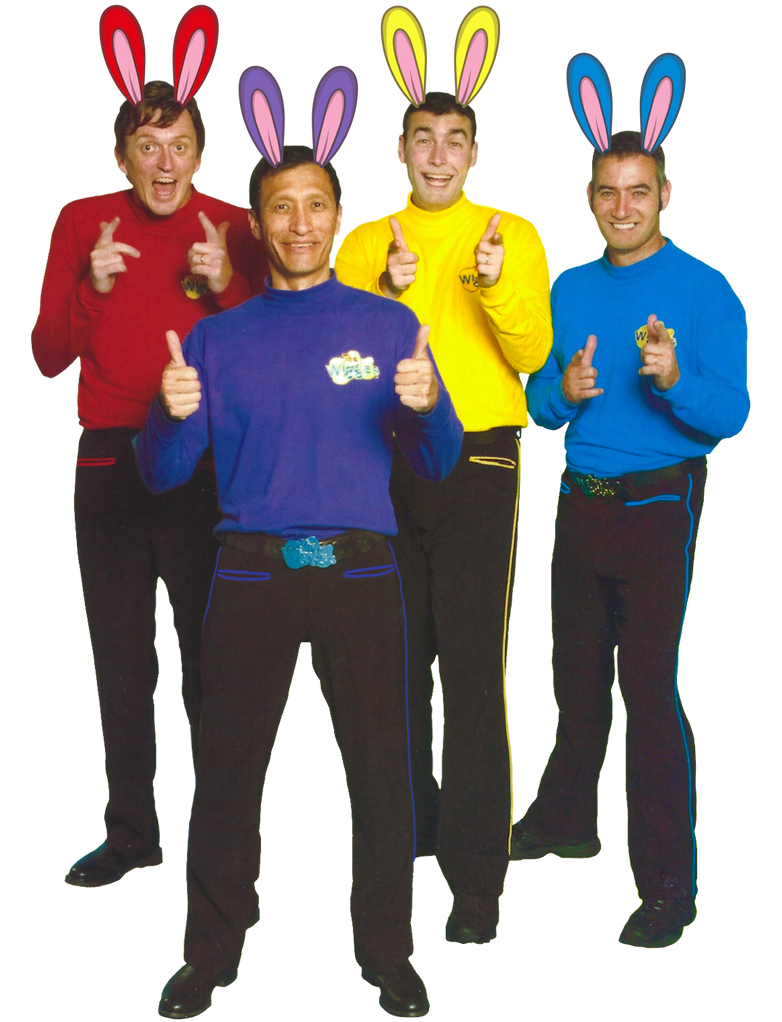 The OG Wiggles with Colored Bunny Ears New 1 by Disneyfanwithautism on ...