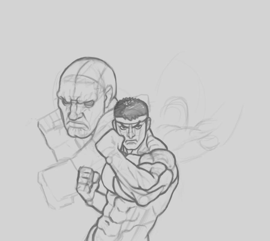 Unused Street Fighter Sketch