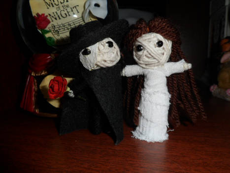Erik and Christine string dolls