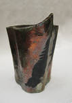 Raku vase by Osa-Art-Farm