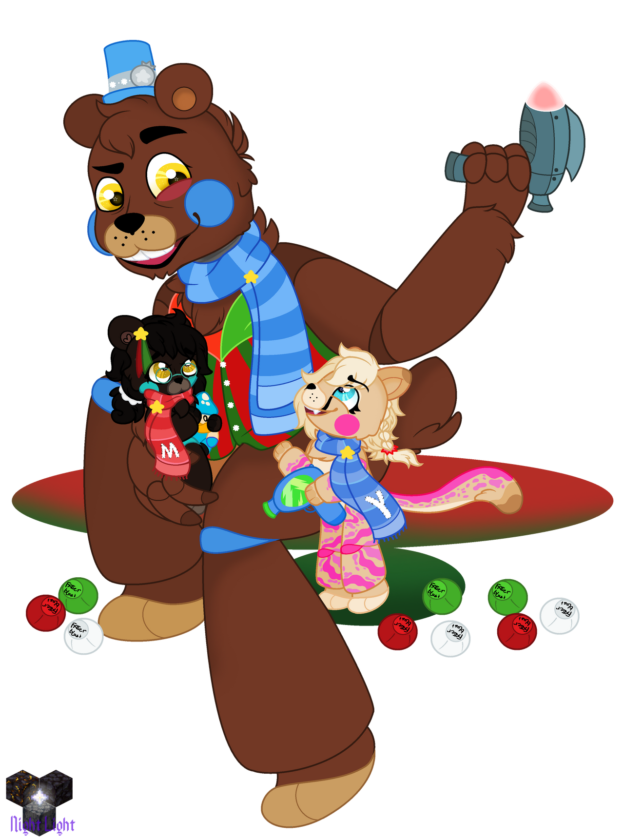 Christmas fun with daddy.