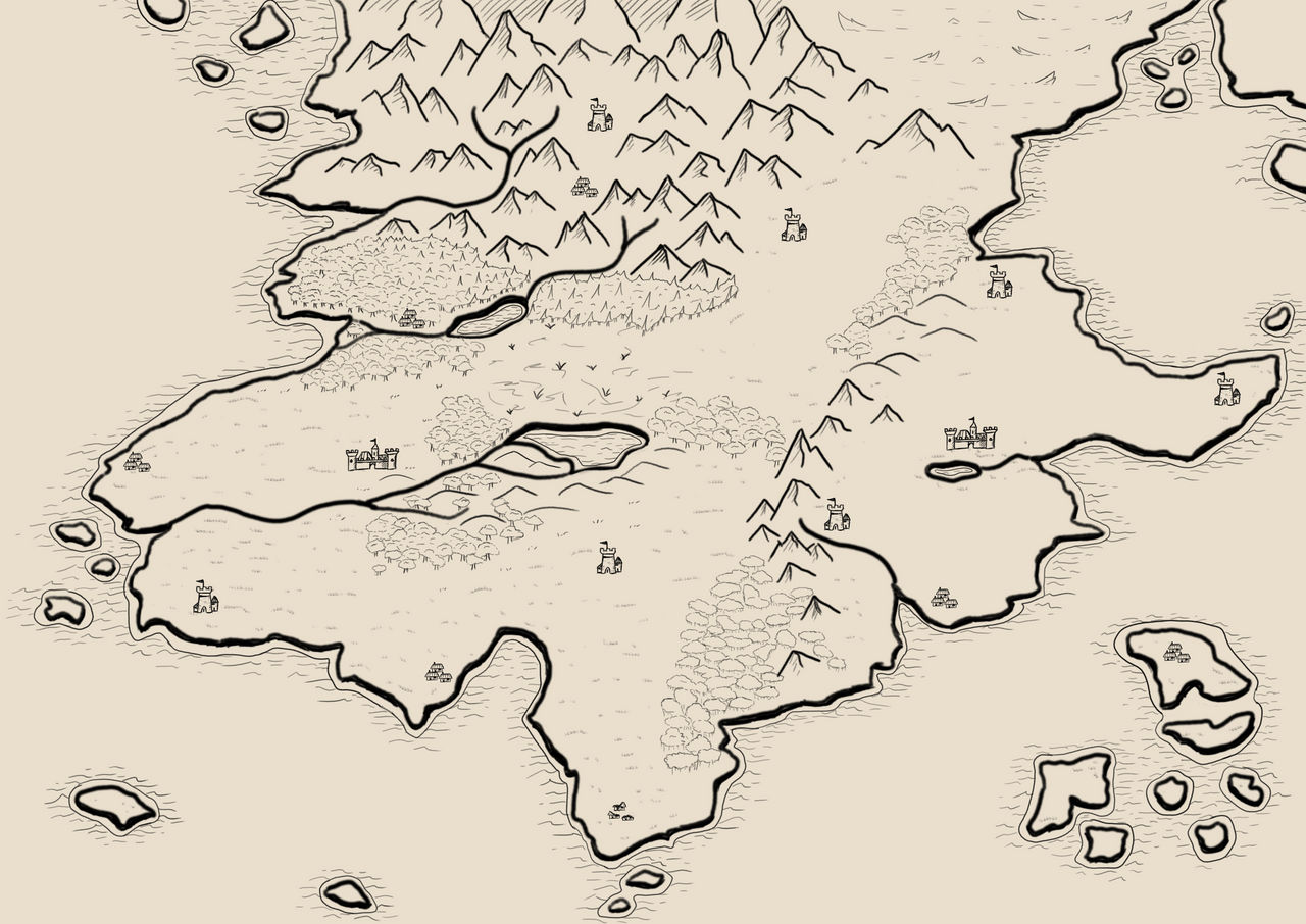 Fantasy Map (without names) by Twitgrumble on DeviantArt