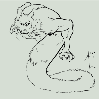 Wolfsnake Lineart