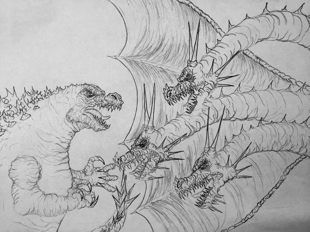 Godzilla vs. King Ghidorah by Kongzilla2010 on DeviantArt