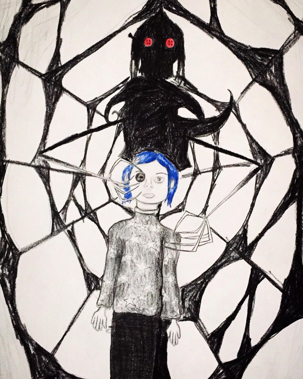Coraline inspired drawing
