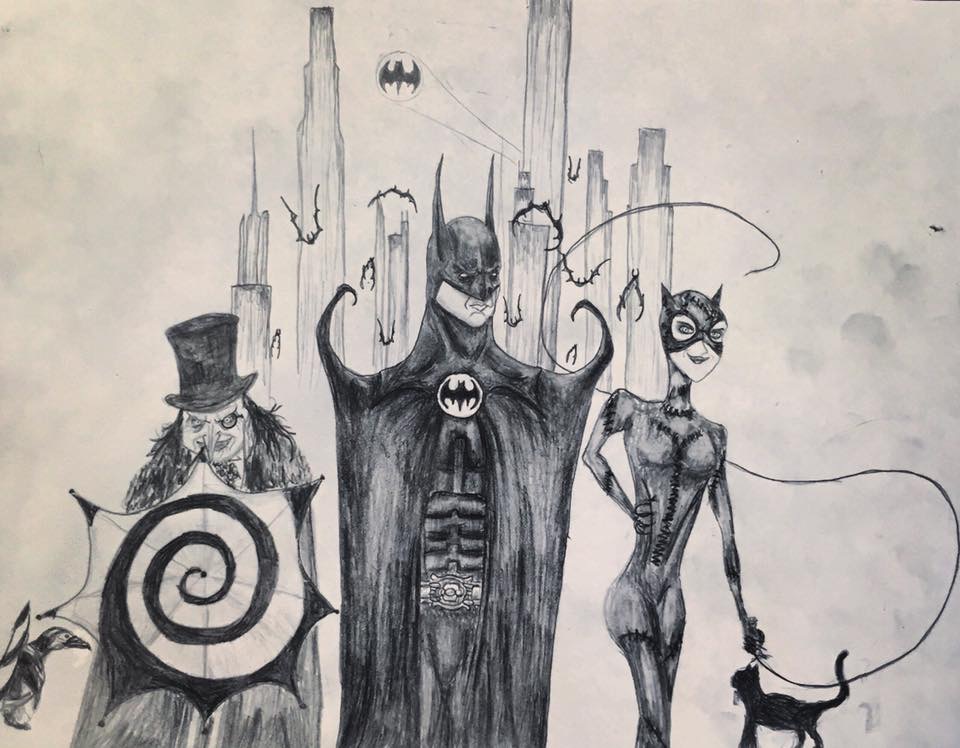 25th Anniversary Tribute Drawing to Batman Returns