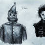 Quick Sketch of Tin Man and Edward Scissorhands.