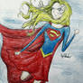 Supergirl Anime Sketch.