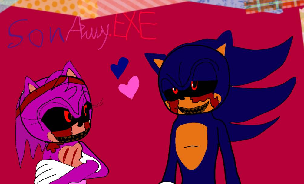 SonAmy.EXE Sonic .EXE X Amy Rose.EXE (My Couple) by AlinaWerewolf on  DeviantArt